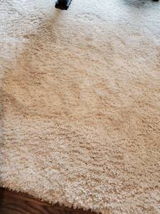 lot 155 image: Plush Cream Rug by Craft Art Deco