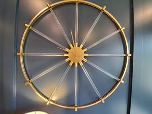 lot 156 image: Acrylic & Metal Wall Clock