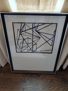 lot 163 image: Framed Art on Paper Convex 6