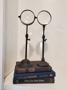 lot 167 image: Pair of Magnifying Glasses with 3 Books