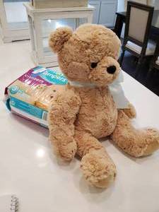 lot 205 image: Pampers & Plush Teddy Bear
