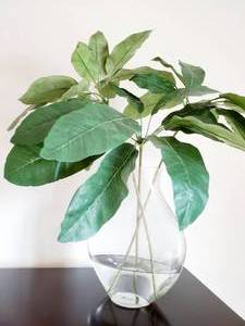 lot 192 image: Faux Stems in Glass Vase