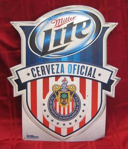 lot 939 image: Miller Light cerveza sign