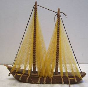 lot 954 image: string art ship