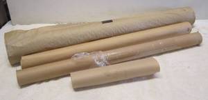 lot 964 image: 4 rolls of brown Kraft paper