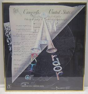 lot 977 image: ACLU framed print