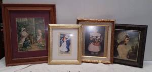 lot 1011 image: Framed People Art