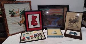 lot 1014 image: Handmade Wall Art