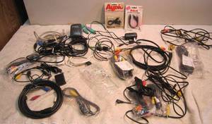lot 1096 image: Assorted Data &amp AV Cables &amp Adapters