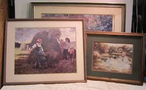 lot 1102 image: Blemished andor TLC Needed Wall Art