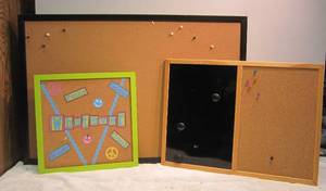 lot 1103 image: 3 Wall-Hung Cork Boards