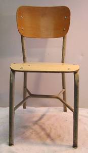 lot 1112 image: Vintage School Desk Chair