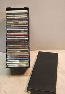 lot 1134 image: Christian CDs w Storage Box