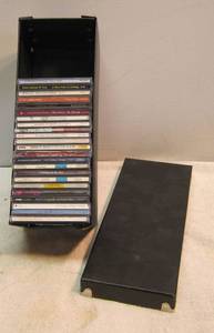 lot 1135 image: Christmas CDs w Storage Box