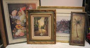 lot 1141 image: Assorted Framed Wall Art