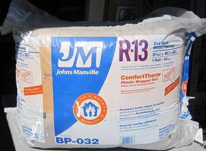 lot 1175 image: Roll of Johns Manville R13 insulation