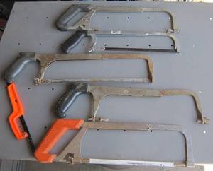 lot 1192 image: Craftsman and Stanley hack saws