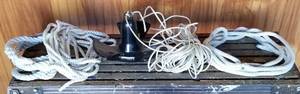 lot 1329 image: Boat anchor and ropes