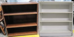 lot 1350 image: 2 small sets of shelves