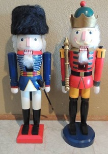 lot 45 image: 2 Nutcrackers 19 tall