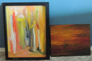 lot 152 image: Art by Rob Cohen 1 has frame 28 x 21 no frame 20 x 16