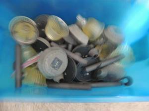 lot 153 image: Blue tub full of solar lights