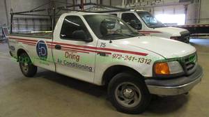 lot 4 image: 2004 Ford F150 truck, 4.2 liter V6, with utility rack, VIN #2FTRF17234CA25329. Seller has title