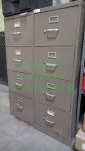lot 14 image: Hon metal filing cabinets 2 total