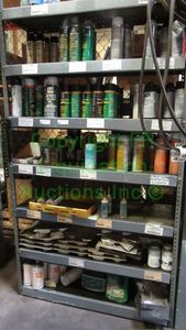 lot 19 image: Metal utility shelf (Contents not included). 86 x 35 x 24