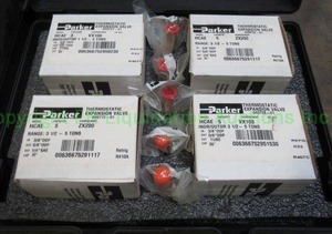 lot 23 image: Parker Thermostatic Expansion valve kits model HCAE (4 kits total)