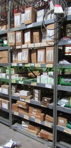 lot 45 image: Metal utility shelf only, contents not included
