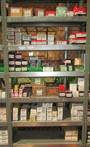 lot 55 image: Contents of 6 shelves including HVAC parts, components etc. as shown