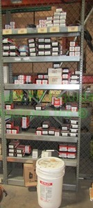 lot 57 image: Contents of 6 shelves including HVAC parts, components etc. as shown