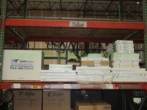 lot 69 image: Air Relief technologies & Glasfloss furnaceAC filters