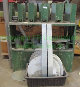 lot 89 image: Custom built parts metal storage unit plus as shown. 48 x 44 x 16