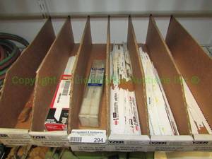lot 294 image: Milwaukee and other brands assorted sawzall reciprocating saw blades