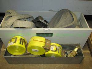 lot 283 image: Heavy duty cargo straps and ratchets as shown