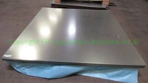 lot 122 image: Galvanized sheet metal panels, 51 x 48, approx. 50-75 panels