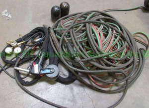lot 135 image: Spoolmate 3035 welding spool gun (never used) and assorted welding equipment as shown
