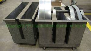 lot 138 image: Custom made industrial parts carts