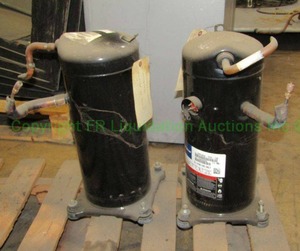 lot 170 image: Copeland Scroll AC compressor model ZP67KCE-TFD-13A, two total