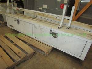 lot 200 image: Payload plus truck bed joboxes, 2 total plus contents. 16 x 14 x 90