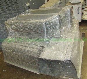 lot 201 image: Galvanized metal duct parts as shown