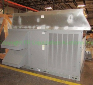 lot 202 image: Daikin7.5 Ton 210,000 BTU Light Commercial GasElectric HVAC unit model DCG0902103VXXXAA. 74 x 107 x 61