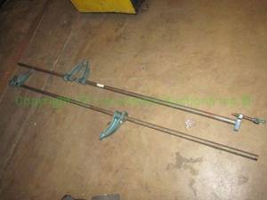 lot 254 image: Wilton 6ft bar clamps, 2 total. Each is 88 long