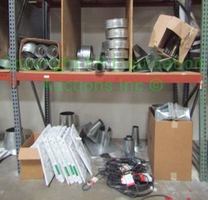 lot 239 image: Contents of floor and shelf including ducting and more as shown