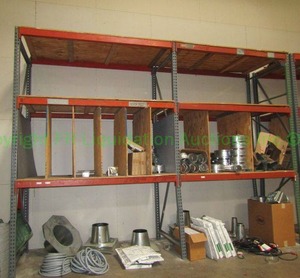 lot 237 image: Equipto Pallet rack two sections, 16ft. Contents not included