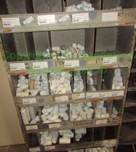 lot 233 image: Contents only of metal cubby storage unit as shown