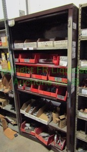 lot 226 image: Metal shelving unit, contents not included. 72 x 36 x 18
