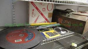 lot 303 image: Irwin tap & die set, Diablo grindingcutoff wheels and more as shown